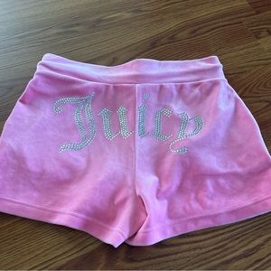 Juicy couture bling rhinestone shirts velour velvet size small